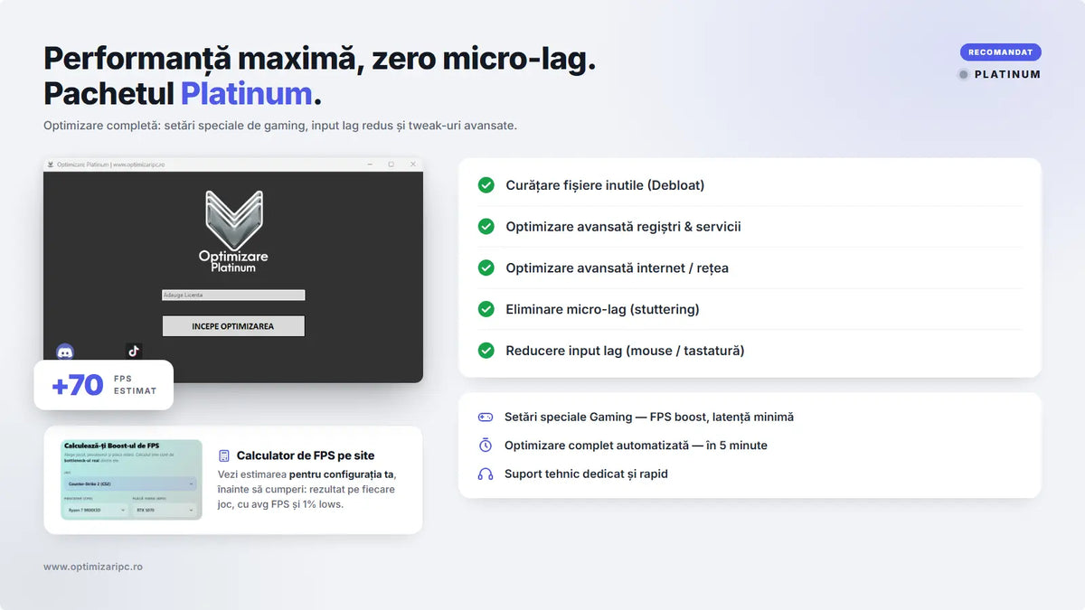 Serviciu Optimizare Platinum (Lifetime)
